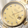Rolex DateJust 16013 Steel & Gold Second Hand Watch Collectors 4