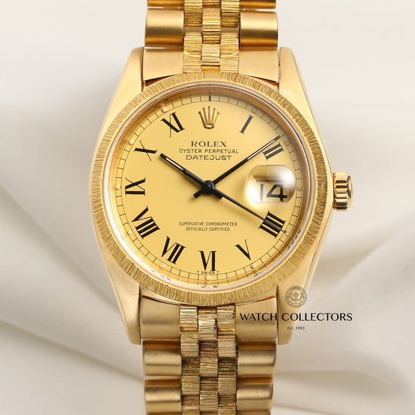 Rolex-DateJust-16078-18K-Yellow-Gold-Bark-Jubilee-Bracelet-Second-Hand-Watch-Collectors-1