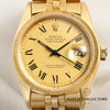 Rolex DateJust 16078 18K Yellow Gold Bark Jubilee Bracelet Second Hand Watch Collectors 2