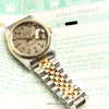 Rolex DateJust 16233 Steel & Gold Diamond Dial Second Hand Watch Collectors 10