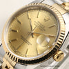 Rolex DateJust 16233 Steel & Gold Second Hand Watch Collectors 4