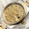 Rolex DateJust 16233 Steel & Gold Second Hand Watch Collectors 4