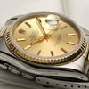 Rolex DateJust 16233 Steel & Gold Second Hand Watch Collectors 5