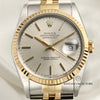 Rolex DateJust 16233 Steel & Gold Silver Dial Second Hand Watch Collectors 2