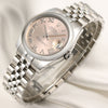 Rolex DateJust 178240 Stainless Steel Jubilee Pink Dial Second Hand Watch Collectors 3