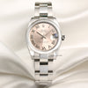 Rolex DateJust 178240 Stainless Steel Oyster Pink Dial Second Hand Watch Collectors 1