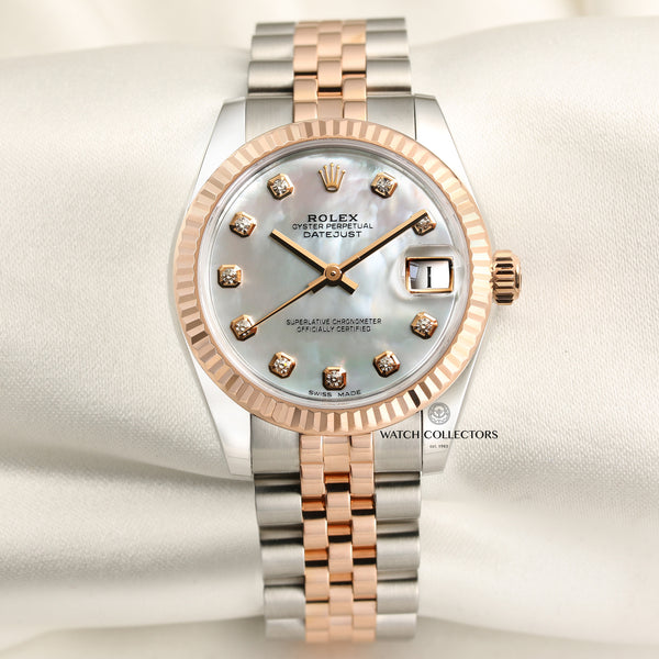 Rolex DateJust 178271 Steel & Rose Gold Second Hand Watch Collectors 1