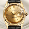 Rolex DateJust 18K Yellow Gold Second Hand Watch Collectors 2