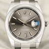 Rolex-DateJust-41-126300-Stainless-Steel-Silver-Dial-Second-Hand-Watch-Collectors-2