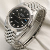 Rolex DateJust 41 126334 Stainless Steel Black Diamond Dial 18K White Gold Bezel Second Hand Watch Collectors 3