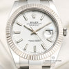 Rolex DateJust 41 126334 Steel & Gold 18K White Gold Bezel Second Hand Watch Collectors 2