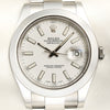Rolex DateJust 41mm Stainless Steel Second Hand Watch Collectors 2