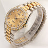 Rolex-DateJust-68149-18K-Three-Colour-Gold-Tridor-Diamond-Second-Hand-Watch-Collectors-3