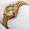Rolex DateJust 69068 Diamond Ruby Champagne 18K Yellow Gold Second Hand Watch Collectors 3
