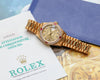 Rolex DateJust 69068 Diamond Ruby Champagne 18K Yellow Gold Second Hand Watch Collectors 8