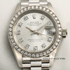 Rolex DateJust 69139 18K White Gold Diamond Dial & Bezel Second Hand Watch Collectors 2