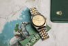 Rolex DateJust Acrylic Glass Steel & Gold Second Hand Watch Collectors 1
