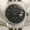 Rolex DateJust Black Dial Stainless Steel Second Hand Watch Collectors 2