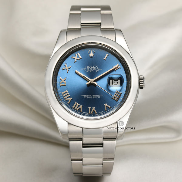 Rolex DateJust II 116300 Stainless Steel Second Hand Watch Collectors 1