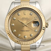 Rolex DateJust II 116333 Steel & Gold Diamond Champagne Dial Second Hand Watch Collectors 2