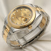 Rolex DateJust II 116333 Steel & Gold Diamond Champagne Dial Second Hand Watch Collectors 3