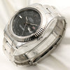 Rolex DateJust II 116334 Stainless Steel 18K White Gold Bezel Second Hand Watch Collectors 3
