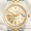 Rolex DateJust OysterQuartz Steel & Gold Second Hand Watch Collectors 2