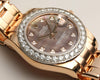 Rolex DateJust Pearlmaster 81285 18K Rose Diamond Bezel MOP Dial Second Hand Watch Collectors 4