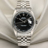 Rolex-DateJust-Stainless-Steel-Black-Dial-Second-Hand-Watch-Collectors-1