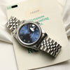 Rolex DateJust Stainless Steel Blue Dial Second Hand Watch Collectors 9