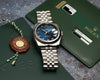 Rolex DateJust Stainless Steel Blue Diamond Dial Second Hand Watch Collectors 8