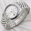 Rolex DateJust Stainless Steel Silver Dial Second Hand Watch Collectors 3