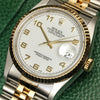 Rolex DateJust Steel & Gold Second Hand Watch Collectors 10