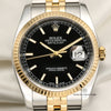 Rolex DateJust Steel & Gold Second Hand Watch Collectors 2