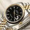 Rolex DateJust Steel & Gold Second Hand Watch Collectors 4