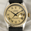 Rolex DateJust Steel & Gold Second hand Watch Collectors 2