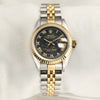 Rolex DateJust Steel & Gold Stone Dial Second Hand Watch Collectors 1