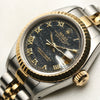 Rolex DateJust Steel & Gold Stone Dial Second Hand Watch Collectors 4