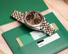 Rolex DateJust Steel & Rose Gold Chocolate Dial Second Hand Watch Collectors 8