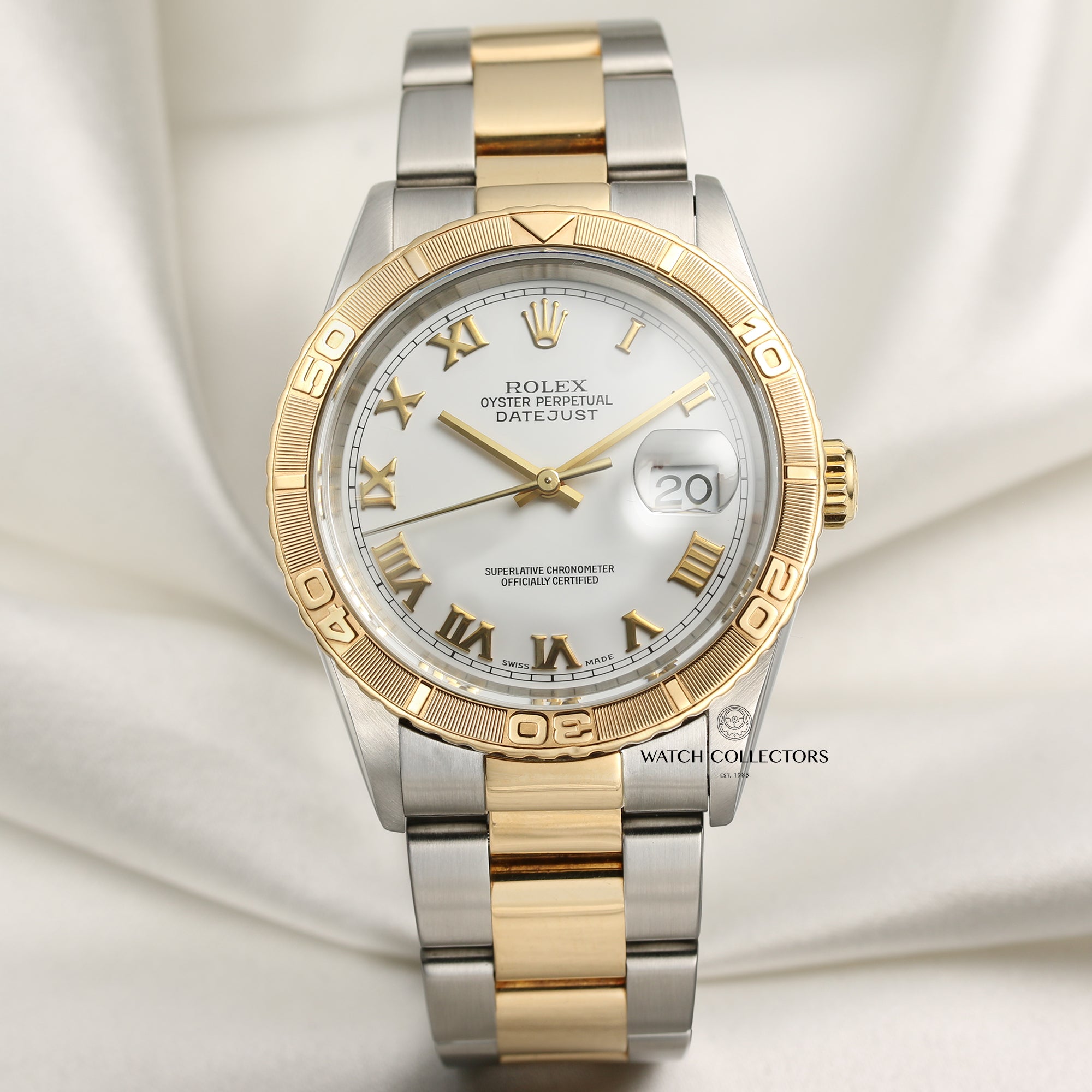 Rolex DateJust Turnograph Steel & Gold Second Hand Watch Collectors 1