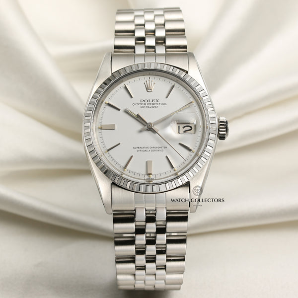 Rolex DateJust White Dial Stainless Steel Second hand Watch Collectors 1