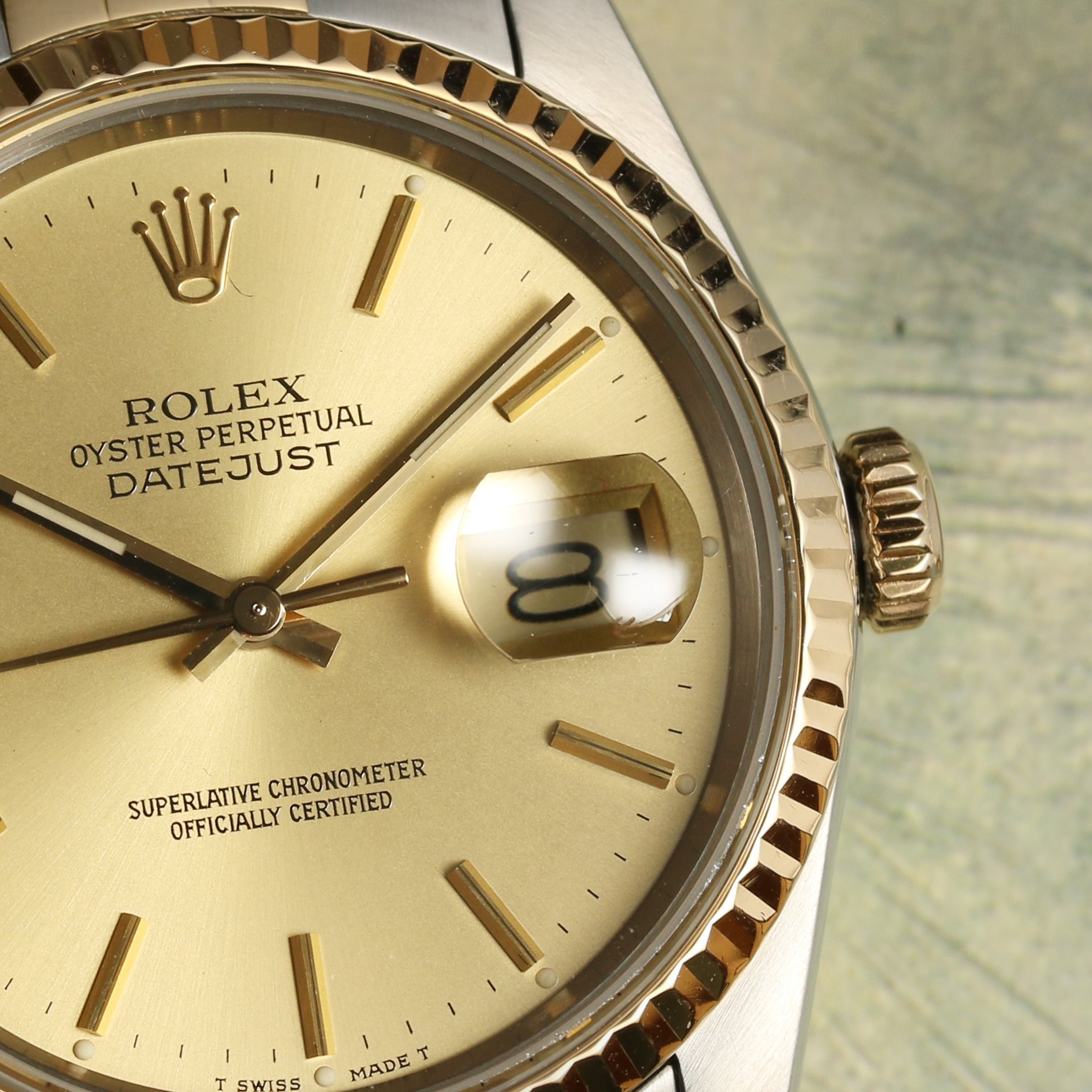 Rolex Datejust Steel & Gold Second Hand Watch Collectors 3
