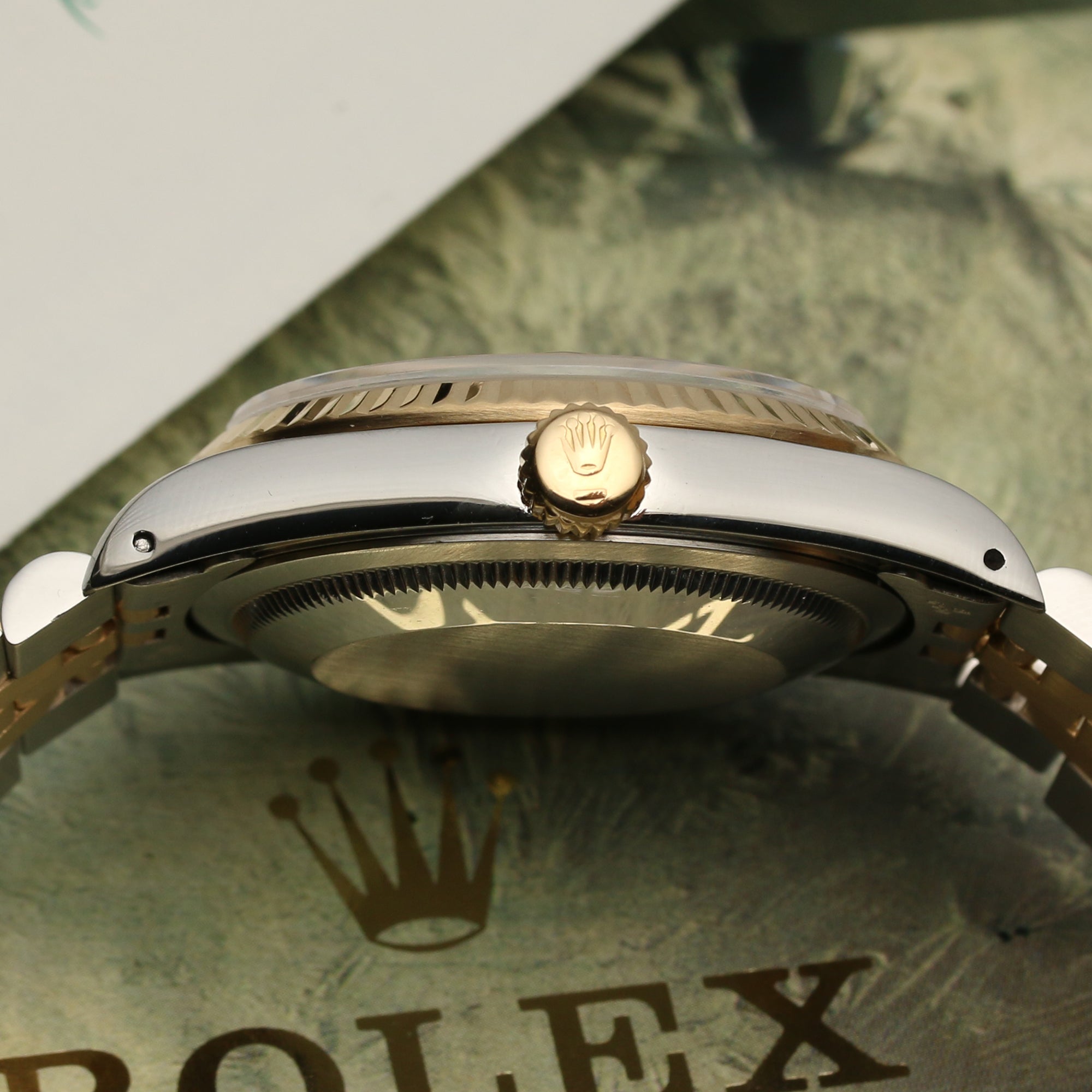 Rolex Datejust Steel & Gold Second Hand Watch Collectors 4