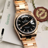 Rolex Day-Date 118205 18K Rose Gold Second Hand Watch Collectors 10