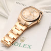 Rolex Day-Date 118205 18K Rose Gold Second Hand Watch Collectors 11