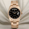 Rolex Day-Date 118205 18K Rose Gold Second Hand Watch Collectors 1