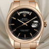 Rolex Day-Date 118205 18K Rose Gold Second Hand Watch Collectors 2