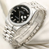 Rolex Day-Date 118206 Platinum Black Diamond Dial Second Hand Watch Collectors 3