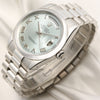 Rolex Day-Date 118206 Platinum Ice Blue Glacier Dial Second Hand Watch Collectors 3