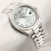 Rolex Day-Date 118206 Platinum Ice Blue Glacier Dial Second Hand Watch Collectors 5